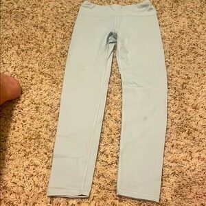 NWOT Athleta Girl High Rise Powervita Leggings Sz L/12. Color Light Blue